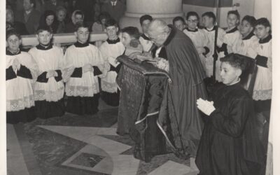 Il vescovo salesiano Mons. Emanuel 30-01-1956