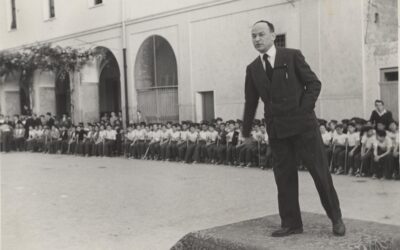 Evento in cortile anni ’50