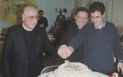 La torta nella festa di don Bosco