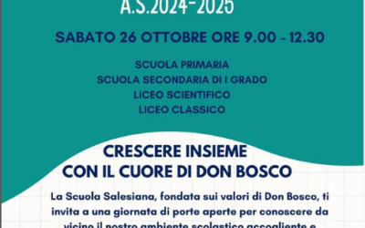 OPEN DAY – SABATO 26 OTTOBRE 2024